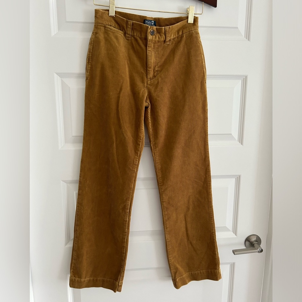 Polo by Ralph Lauren Tan Corduroy Kids Pants Size 14